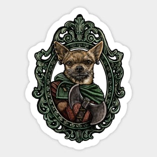 Dog Cameo: Battle Axe Chihuahua Sticker